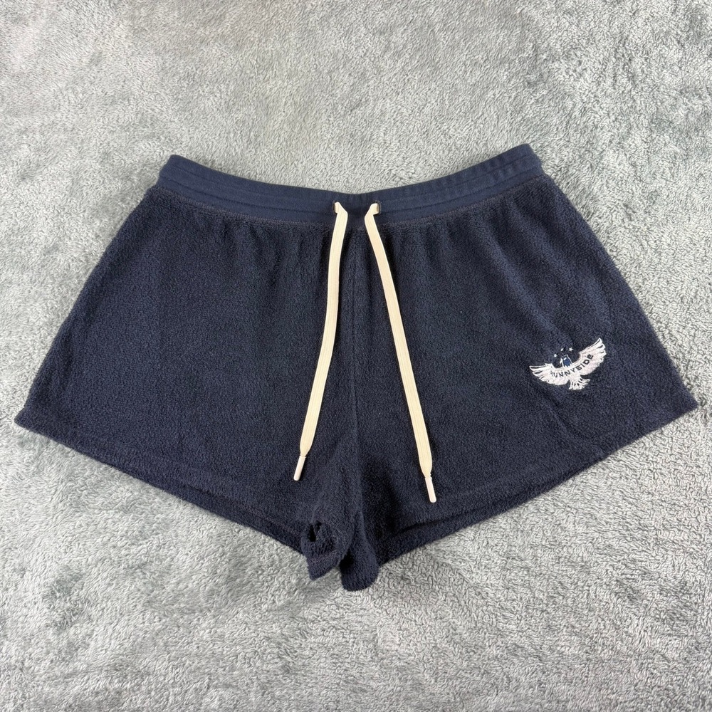 Outerknown Sunnyside Navy Blue Terry Cloth Organic Cotton Lounge Shorts Mens S